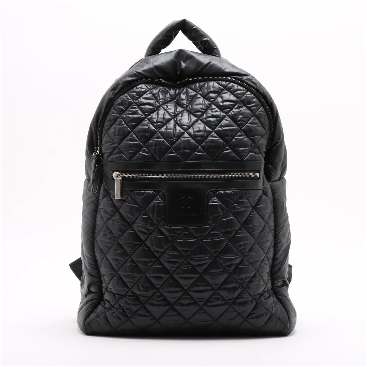Chanel CC Logo Matelasse Cocoon Nylon Backpack Black