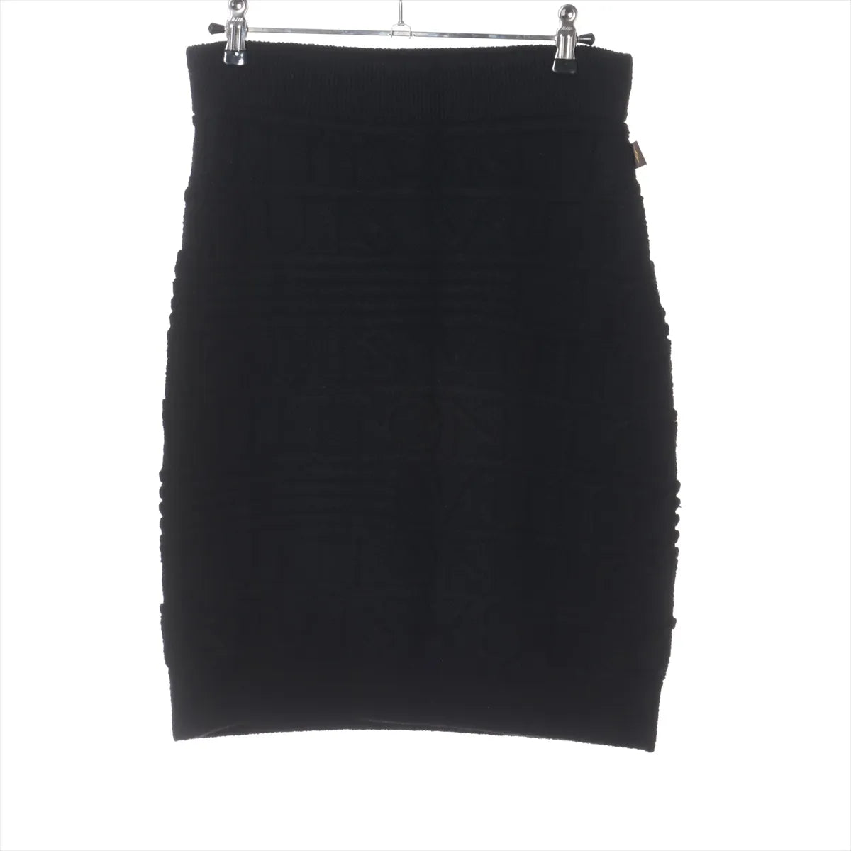 Louis Vuitton Wool Nylon Knit Skirt Black