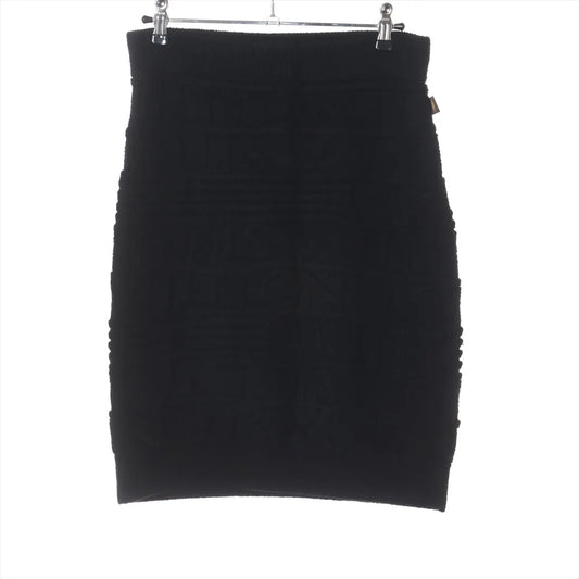 Louis Vuitton Wool Nylon Knit Skirt Black — product photo 1