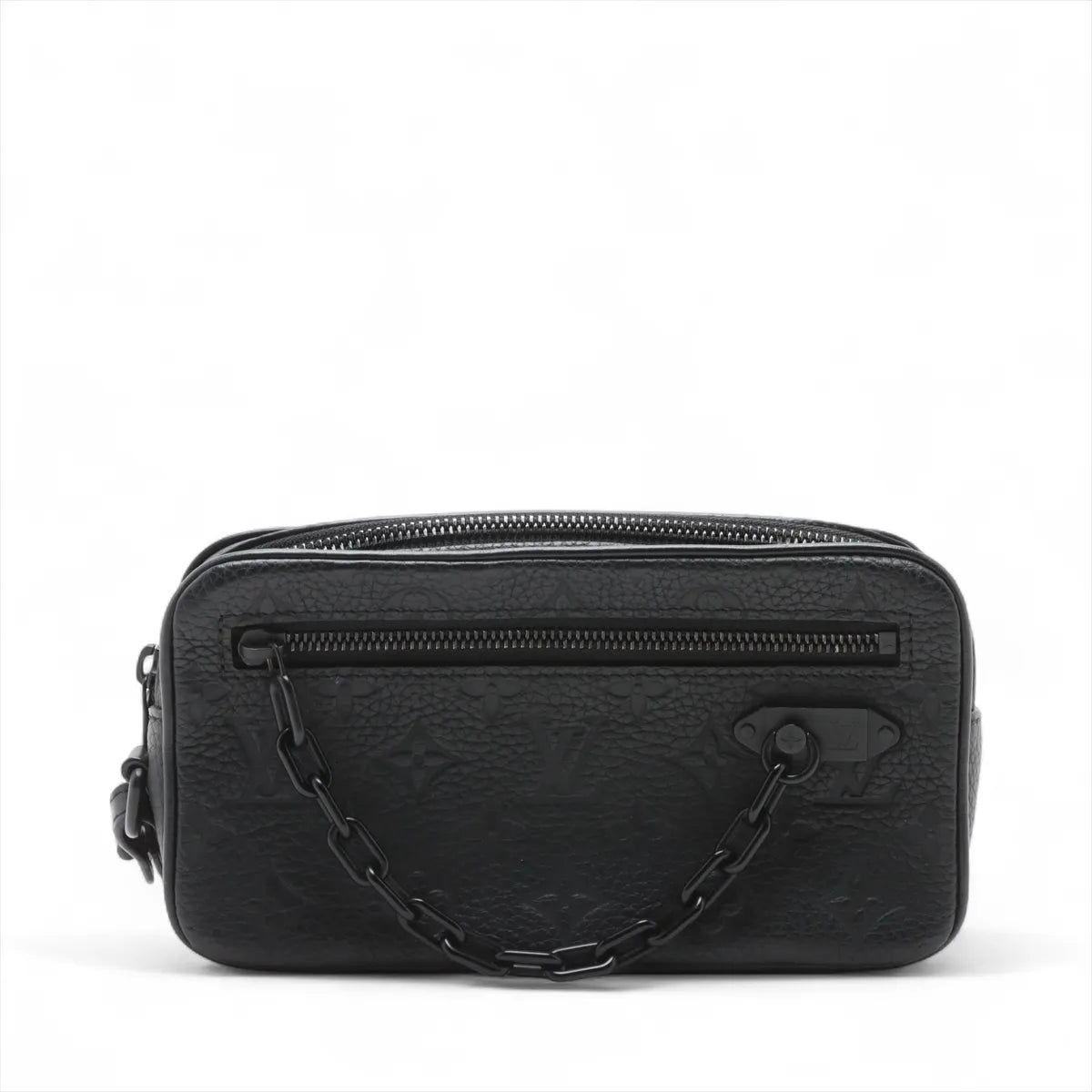 Louis Vuitton Monogram Taurillon Pochette Volga Black