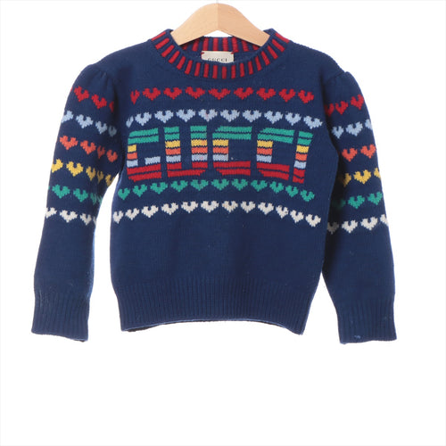 #1 Gucci Wool & Cashmere Knit  Sweater Blue