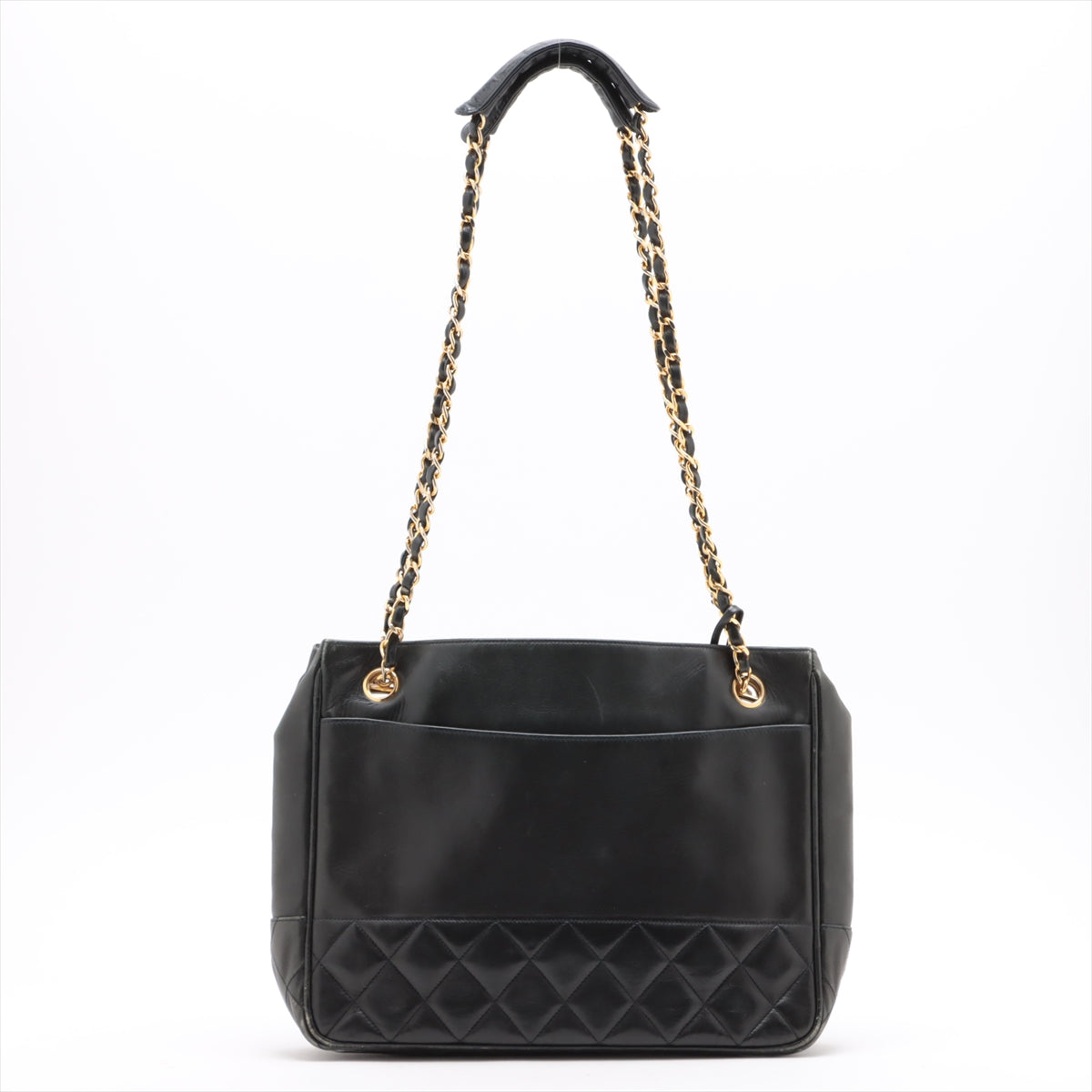 Chanel Matelasse Lambskin Chain Shoulder Bag Black