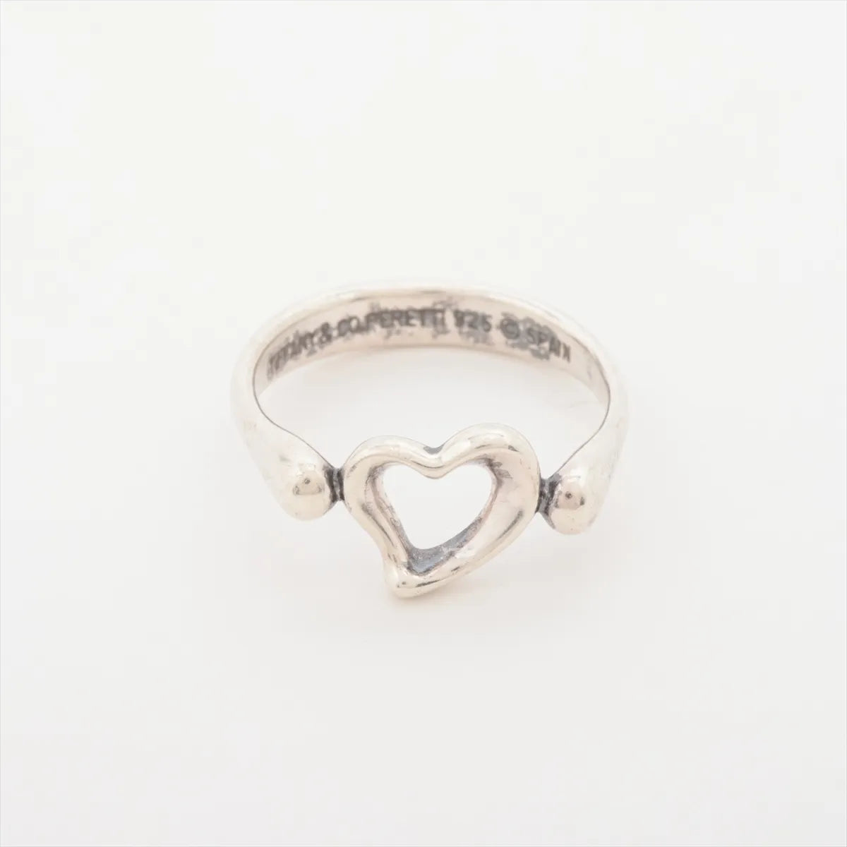 Tiffany & Co. Open Heart Ring Silver