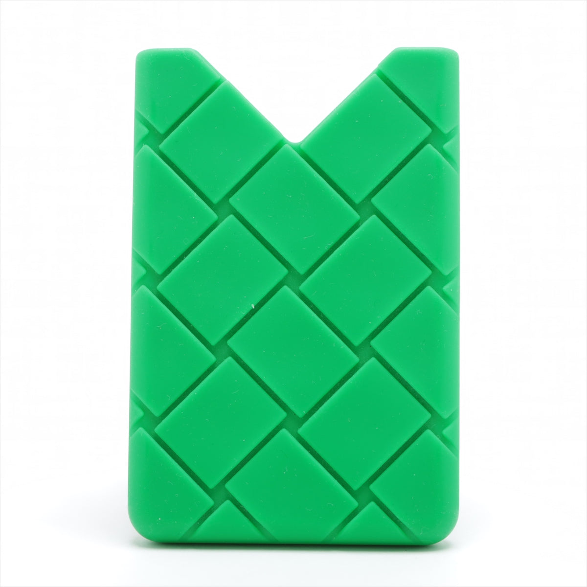 Bottega Veneta Intrecciato Silicon Card Case Green