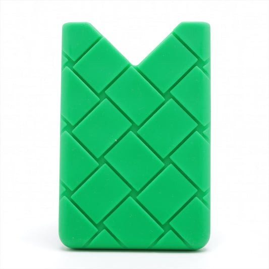 Bottega Veneta Intrecciato Silicon Card Case Green