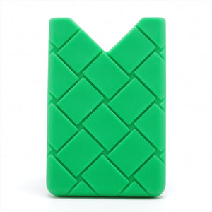Bottega Veneta Intrecciato Silicon Card Case Green