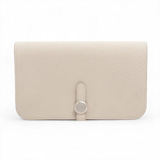 Hermès Dogon Togo GM Long Wallet Beton