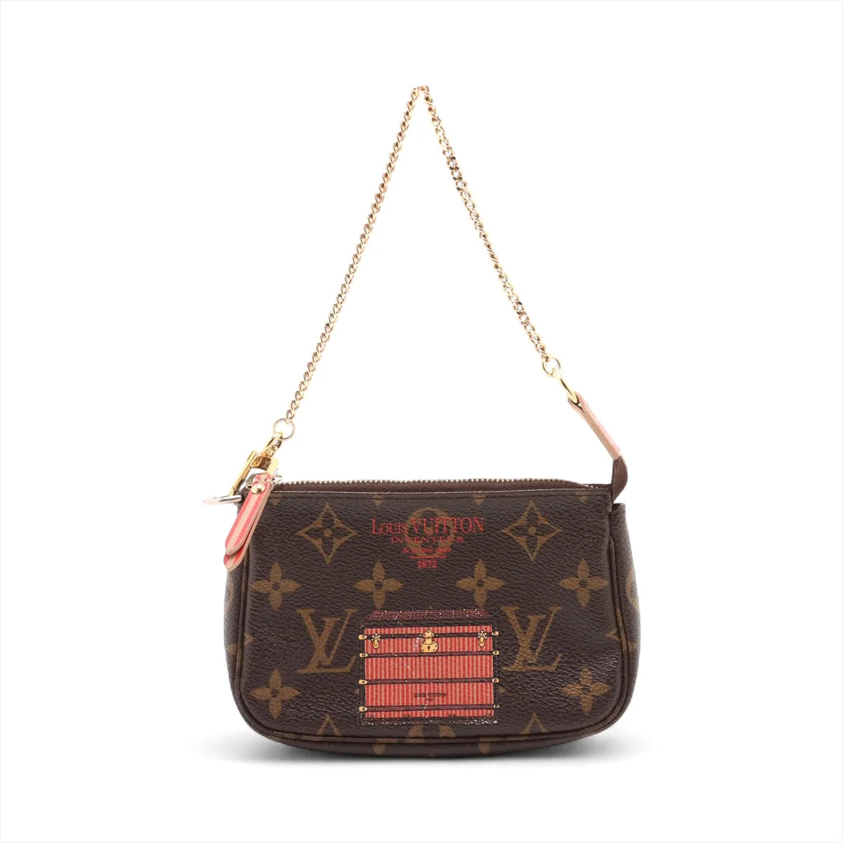 Louis Vuitton Monogram Trunk Patch Mini Pochette Accessoires