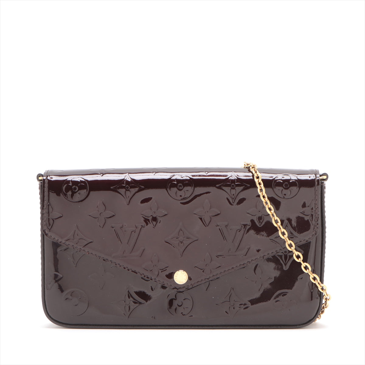 Louis Vuitton Vernis Pochette Félicie Brown