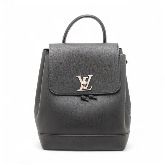 Louis Vuitton Taurillon Lockme Backpack Black