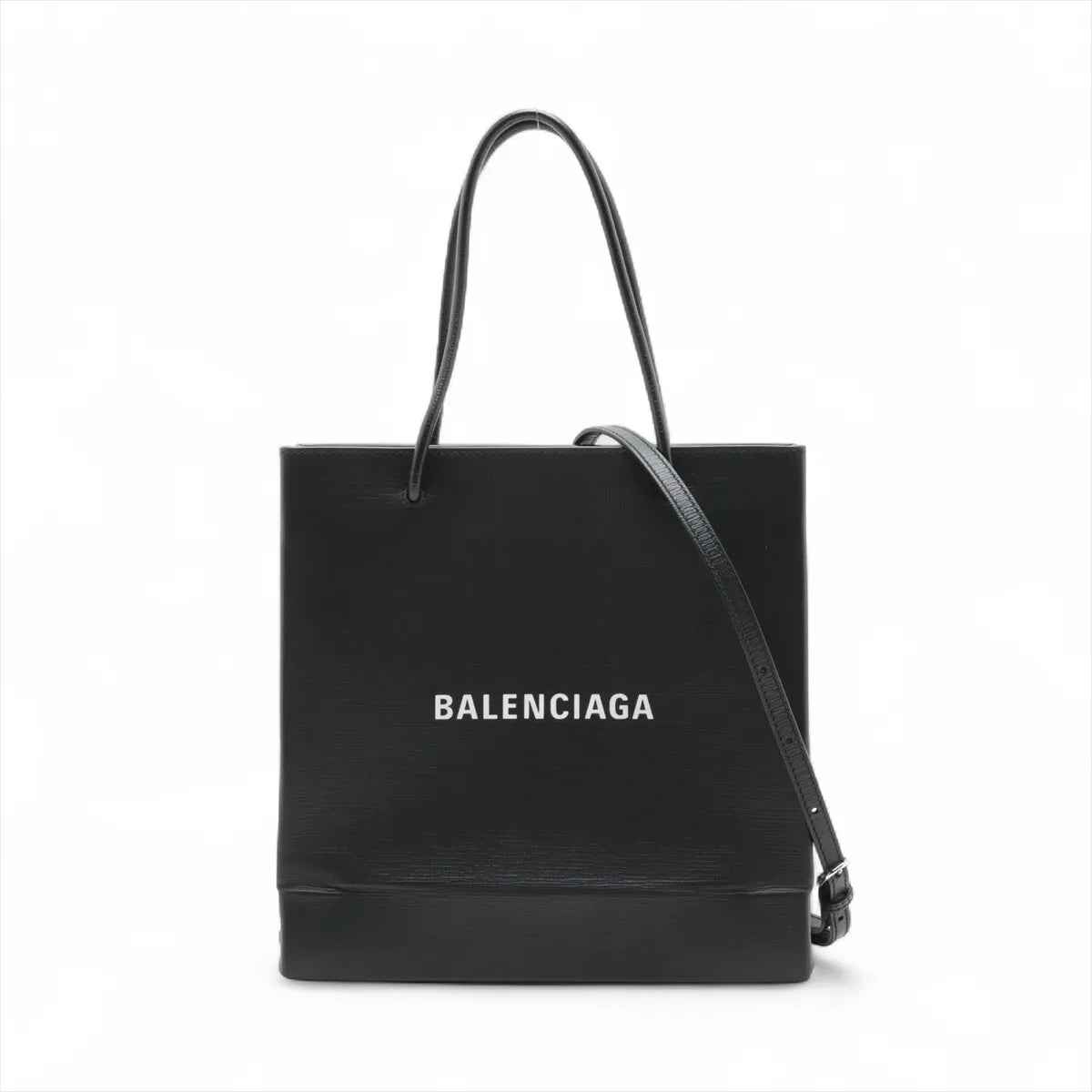 Balenciaga Shopping Tote Leather Two-Way Bag Black