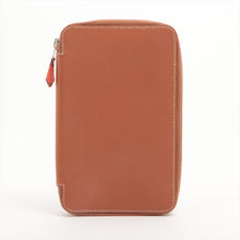 Load image into Gallery viewer, Hermès Agenda Zip Silk Vision Epsom Notebook Cover Brown