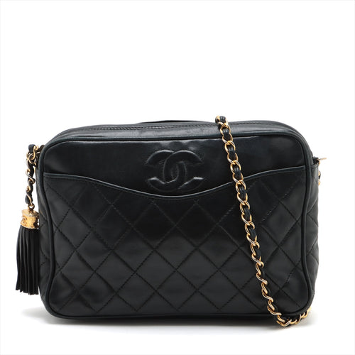 Chanel Matelasse Lambskin Tassel Chain Camera Bag
