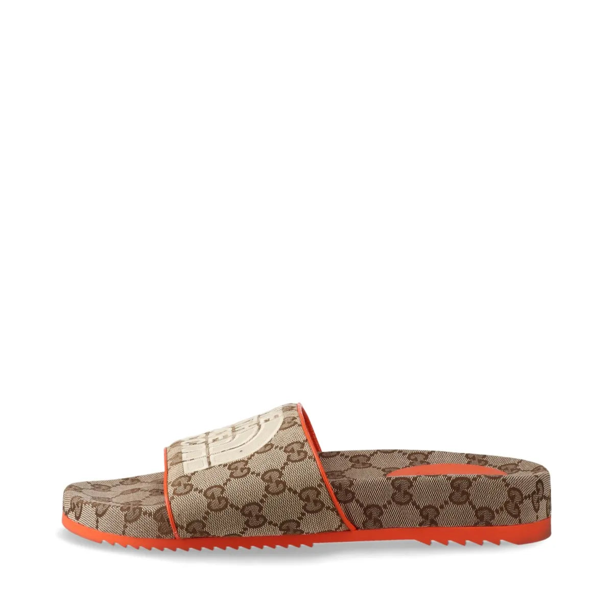 Gucci x North Face GG Canvas Mens Sandal Beige x Orange