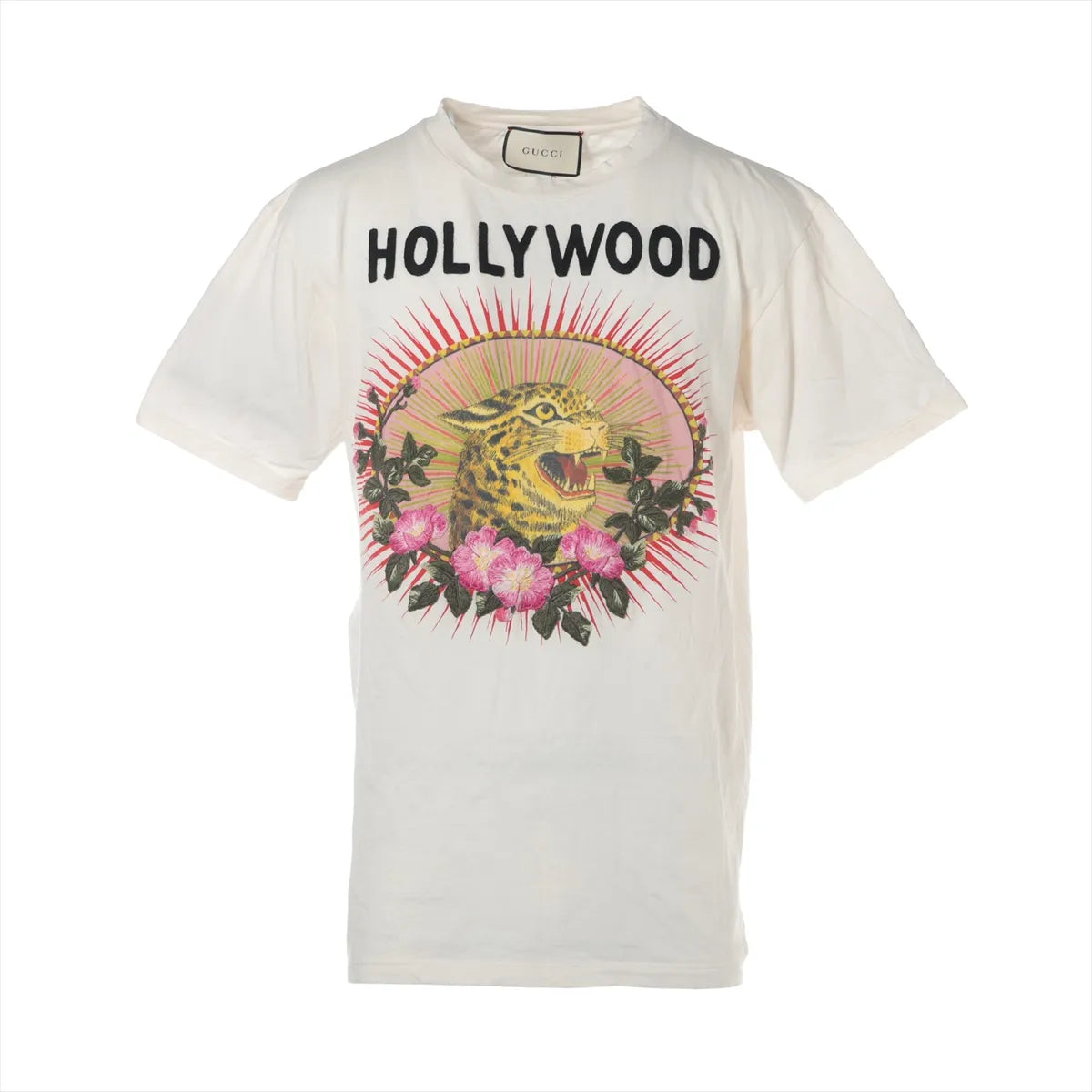 Gucci Hollywood Cotton T-shirt Beige
