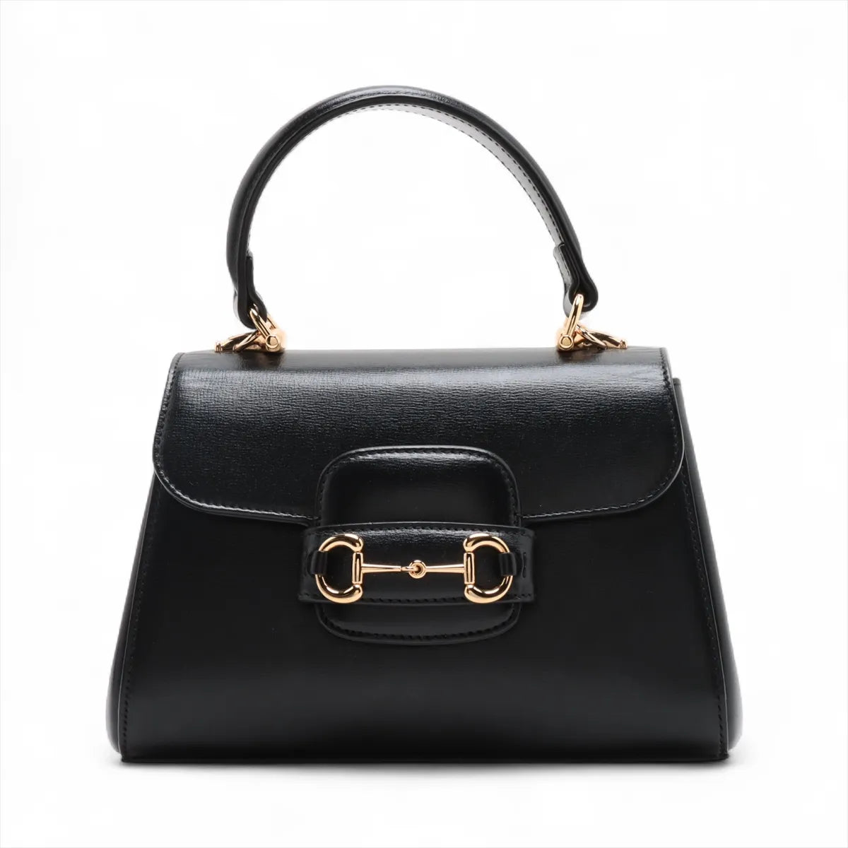 Gucci Horsebit 1955 Leather Handbag Black