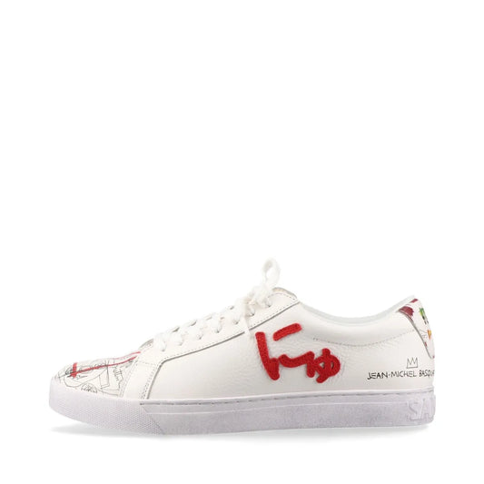 Sangacio x Basquiat Leather Sneaker White Limited Edition