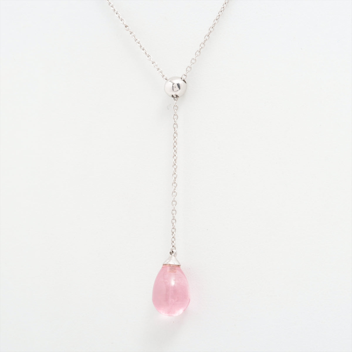 Tiffany & Co. Rainbow Drop Pink Amethyst Stone Necklace