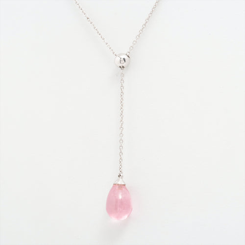 Tiffany & Co. Rainbow Drop Pink Amethyst Stone Necklace