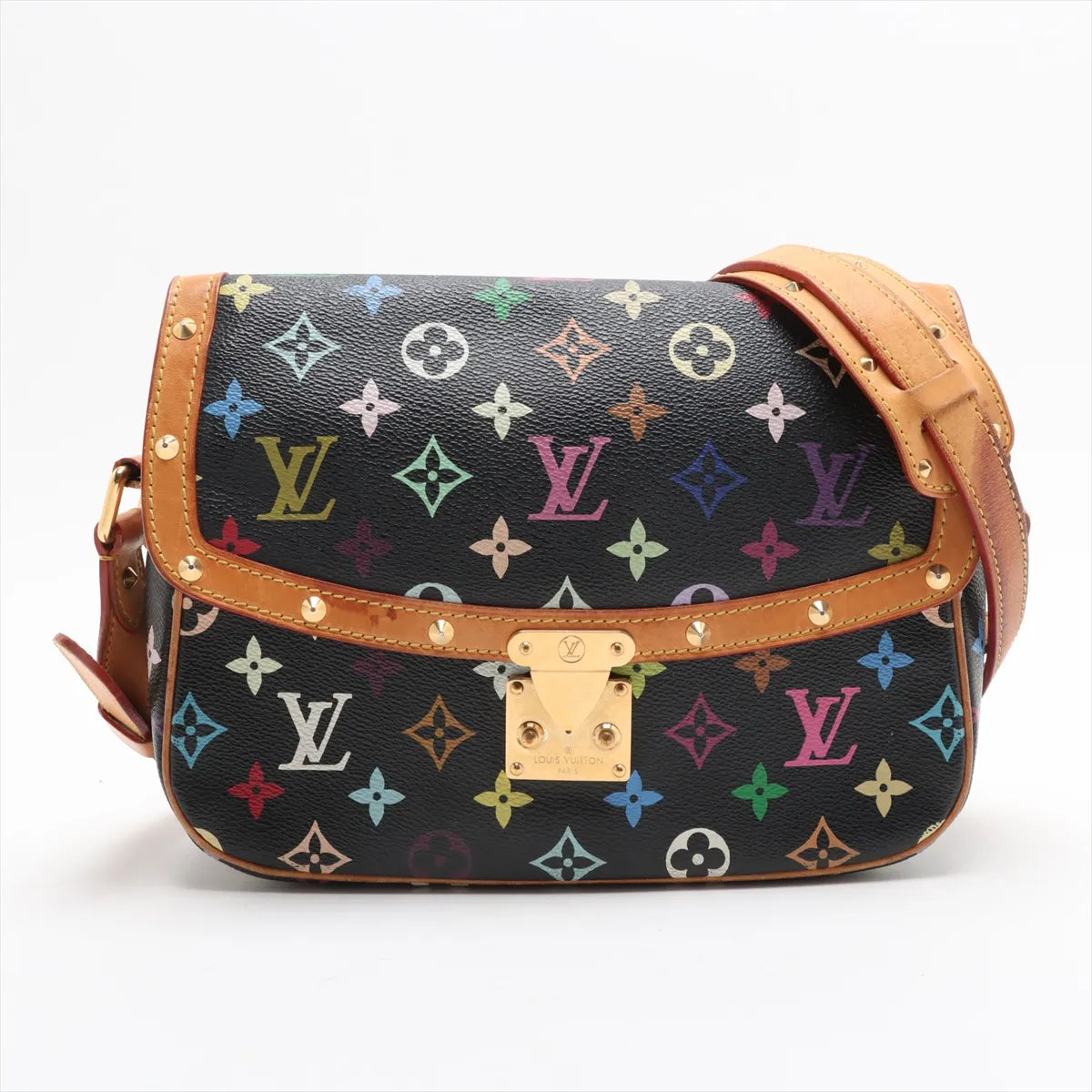 Louis Vuitton Monogram Multicolor Sologne Black