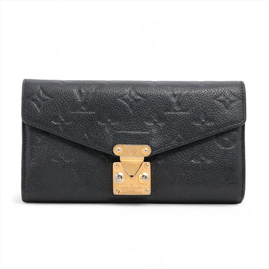 Louis Vuitton Monogram Empreinte Métis Long Wallet Black