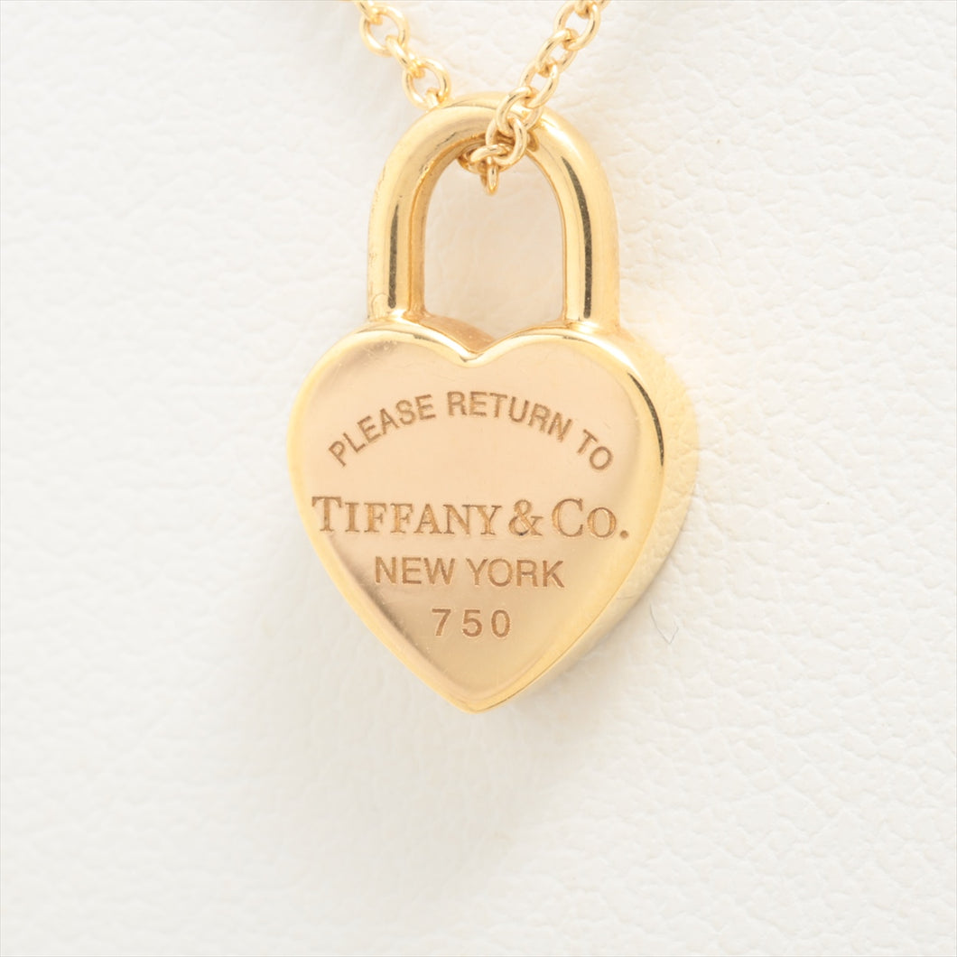 Best Tiffany & Co. Return To Tiffany Heart Lock Necklace Gold