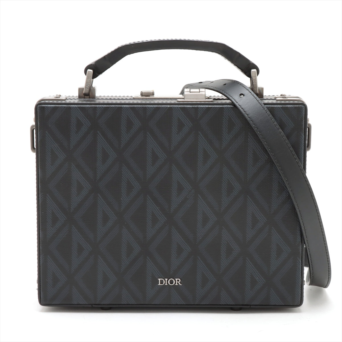 Christian Dior CD Diamond Lock Case Two-Way Bag Black * PREORDER *