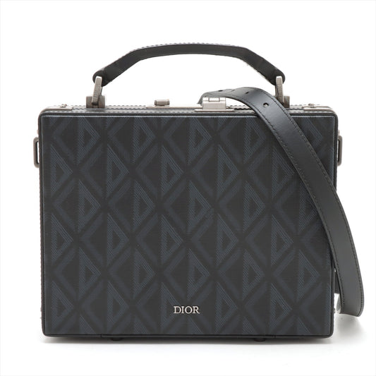 Christian Dior CD Diamond Lock Case Two-Way Bag Black * PREORDER *