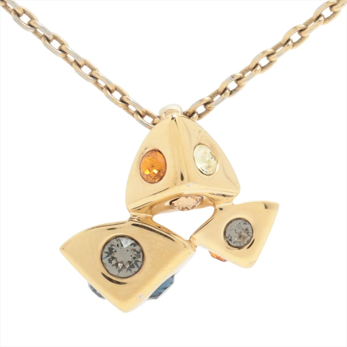 Louis Vuitton Trunkies Multicolor Rhinestone Pendant Necklace