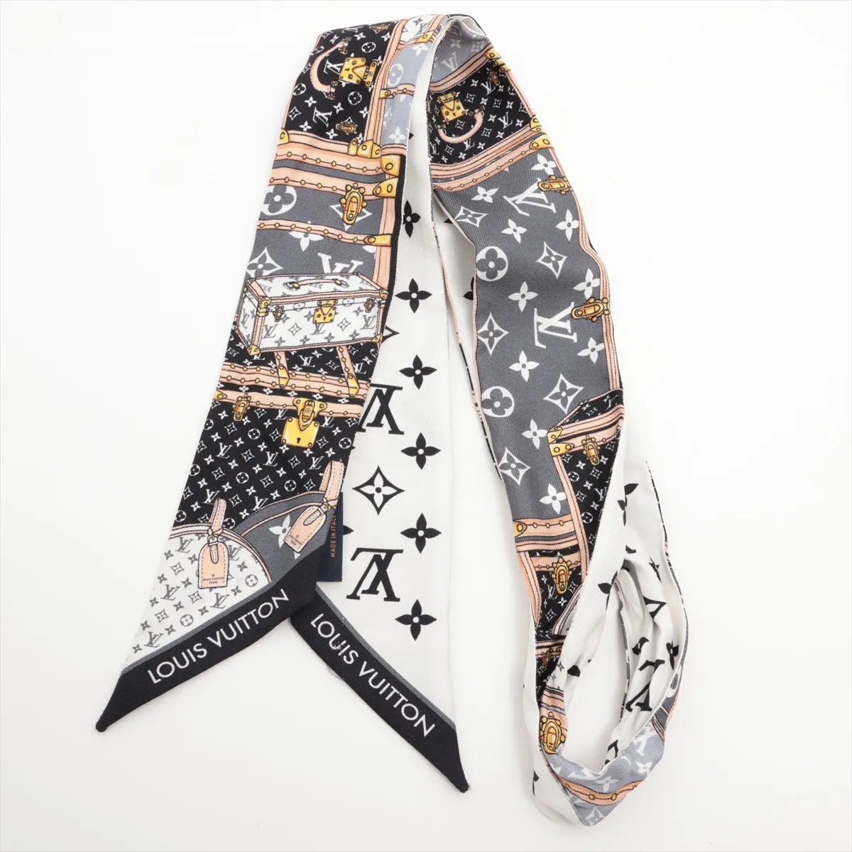 Louis Vuitton Bandeau BB Let's Go Silk Black × White