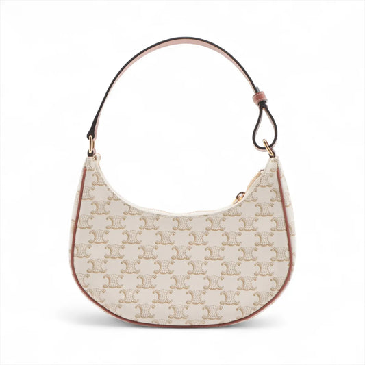 Celine Triomphe Ava Shoulder Bag White