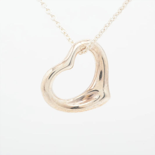 Tiffany & Co. Open Heart Necklace Silver