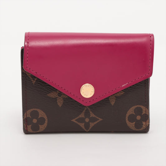 Louis Vuitton Monogram Portefeuille Zoé Compact Wallet Fushia