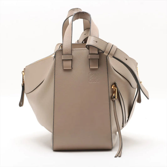Loewe Hammock Small Leather Two-Way Shoulder Bag Beige
