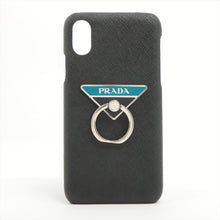 Load image into Gallery viewer, Prada Leather iPhone Case Black