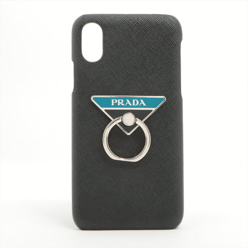 Prada Black Leather Iphone Xs Max Phone Case Prada