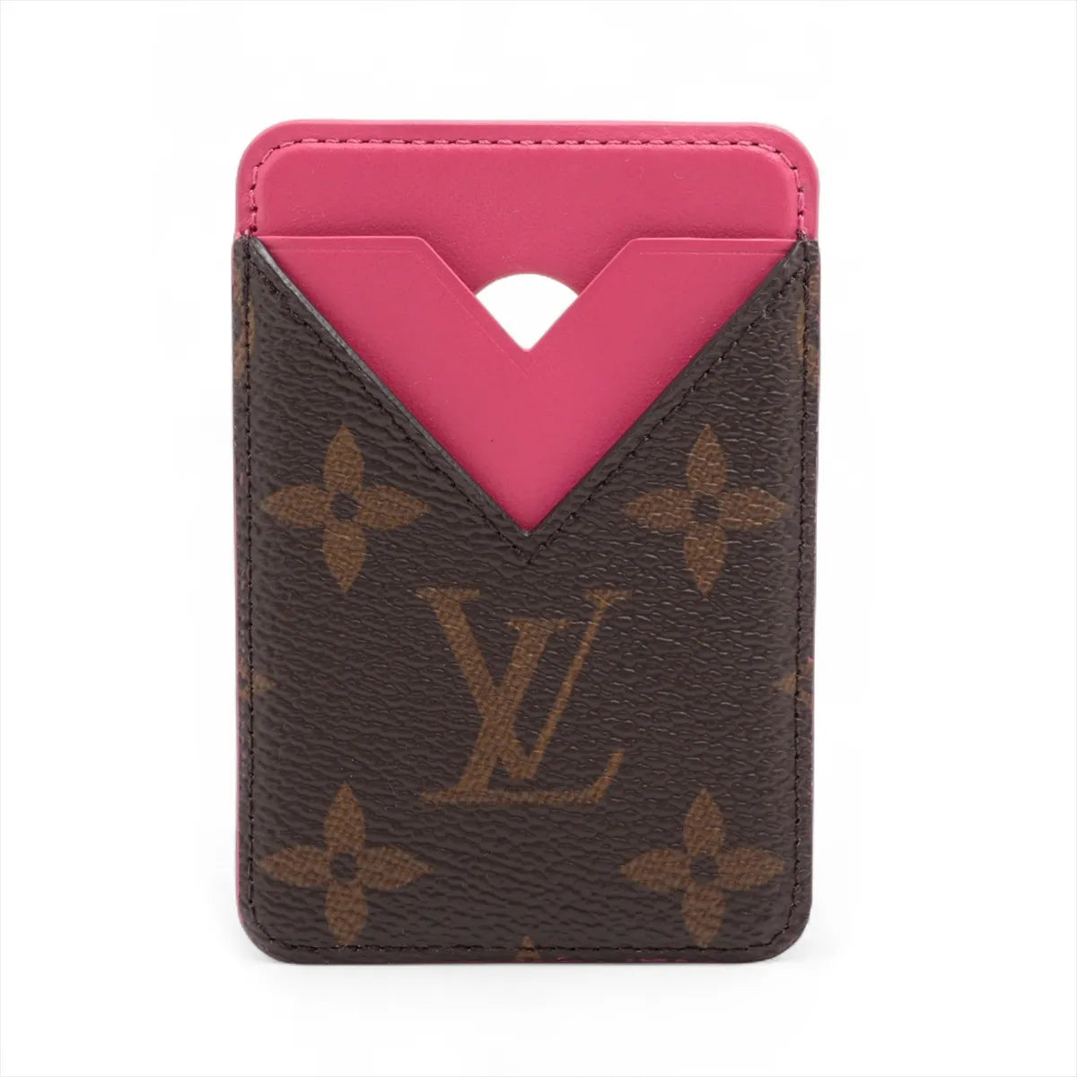 Louis Vuitton Monogram Magnetic Card Holder Pondichery Pink
