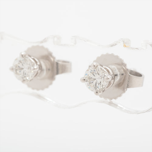 Tiffany & Co. Solitaire Diamond Stud Earring Platinum