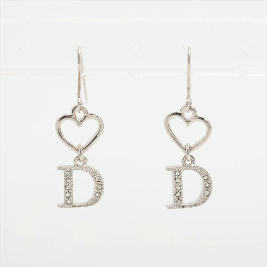 Christian Dior Heart D Logo Dangling Hook Earring