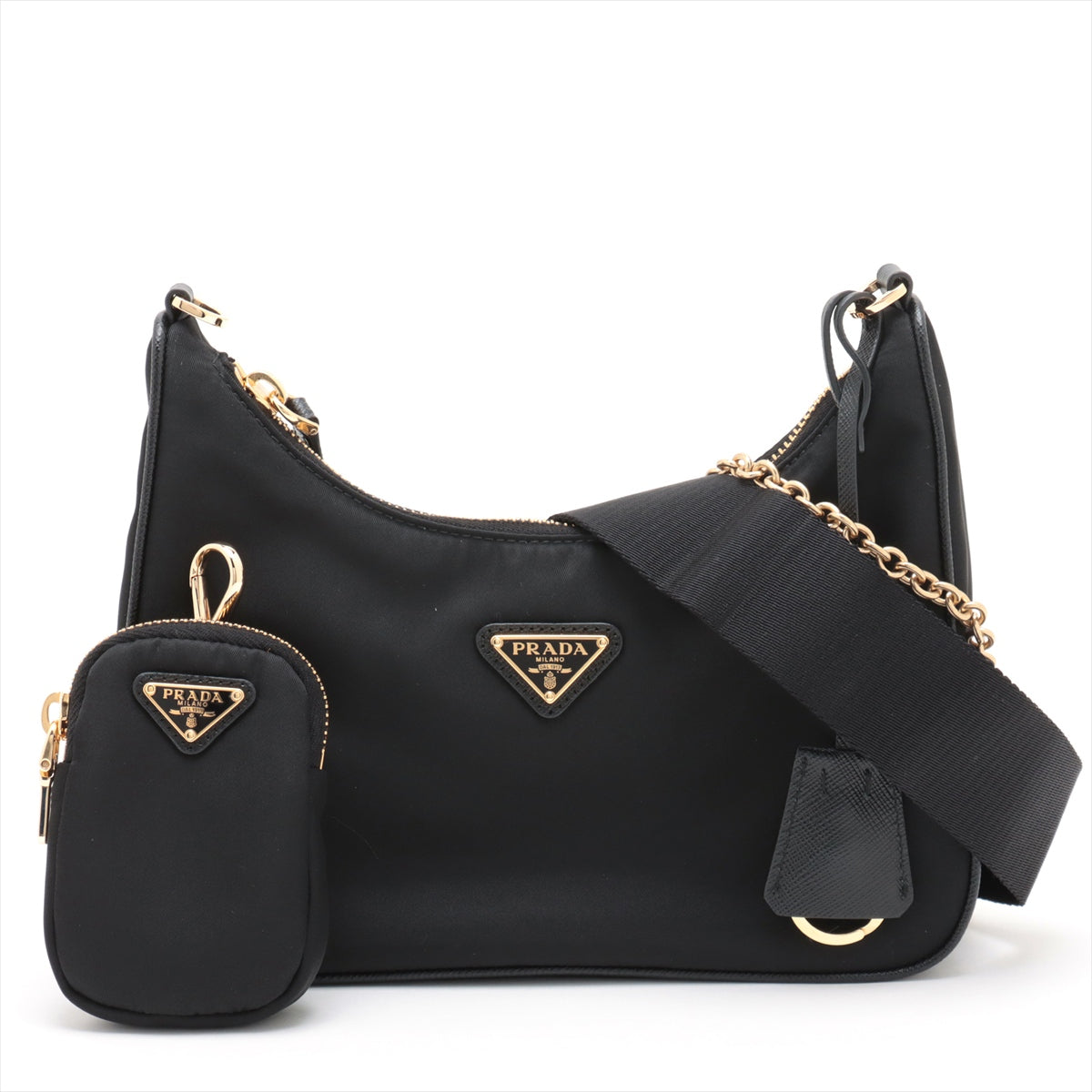 Prada Nylon Re-Edition 2005 Shoulder Bag Black