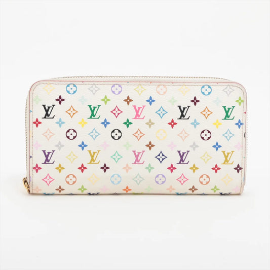 Louis Vuitton Monogram Multicolor Zippy Wallet White