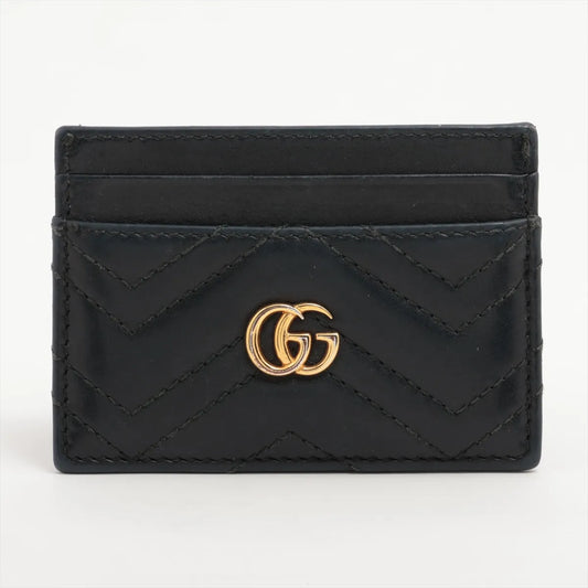 Gucci GG Marmont Leather Card Case Black