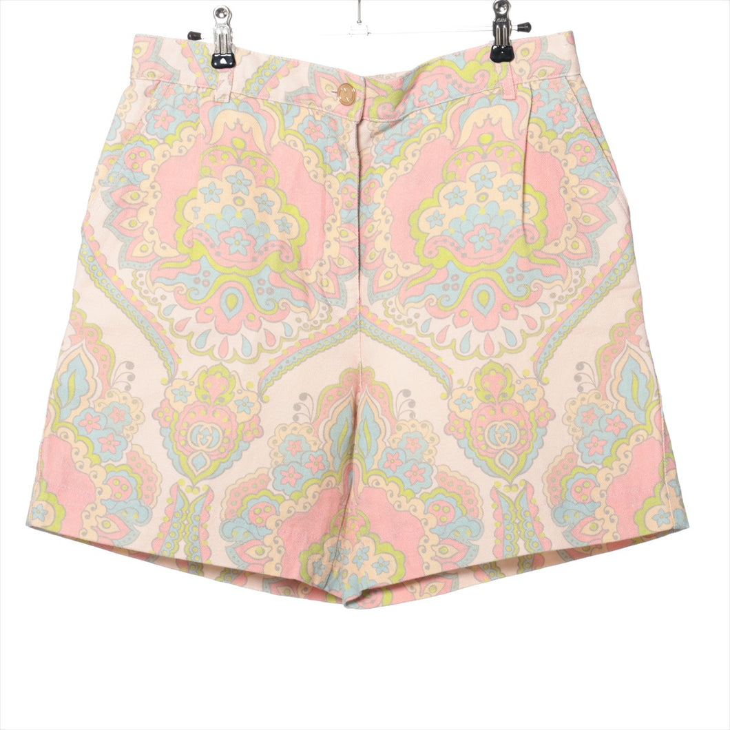 #1 Gucci Multicolor Cotton Linen Shorts