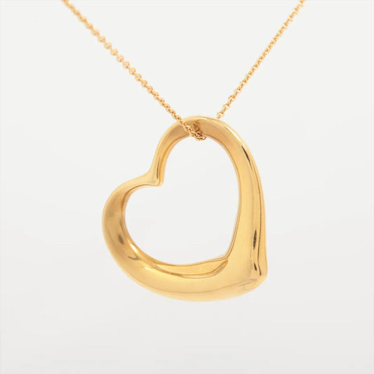 Tiffany & Co. Open Heart Necklace Yellow Gold