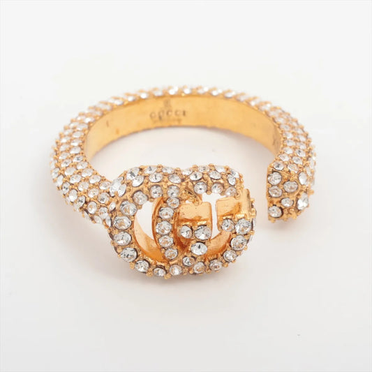 Gucci GG Logo Full Rhinestone Ring