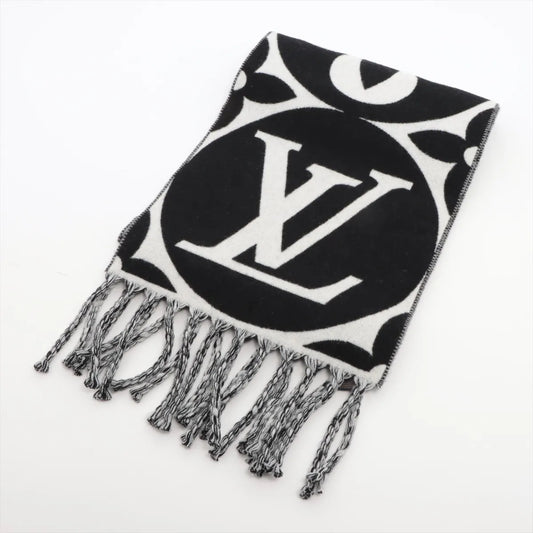 Louis Vuitton LV Medallion Scarf Noir x White