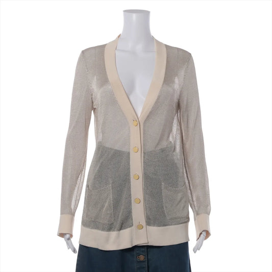 Hermes Rayon Nylon Cardigan Beige