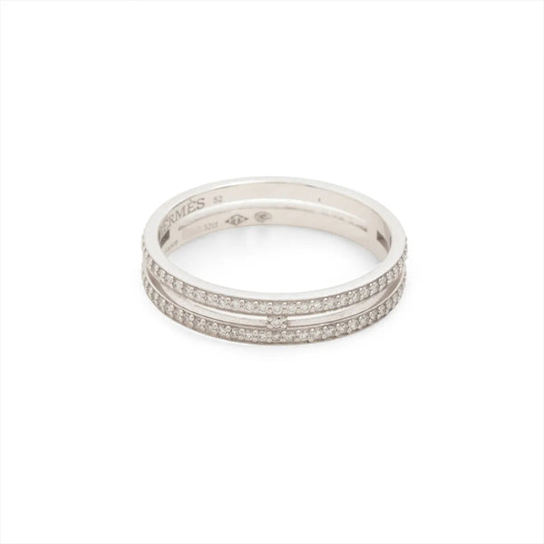 Hermes Ariane Diamond Ring White Gold