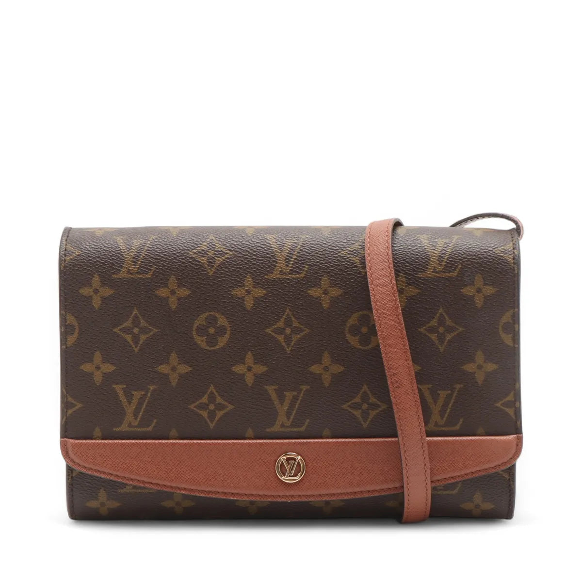 Louis Vuitton Monogram Bordeaux Shoulder Bag Brown