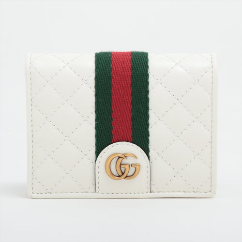Gucci GG Marmont Leather Wallet White
